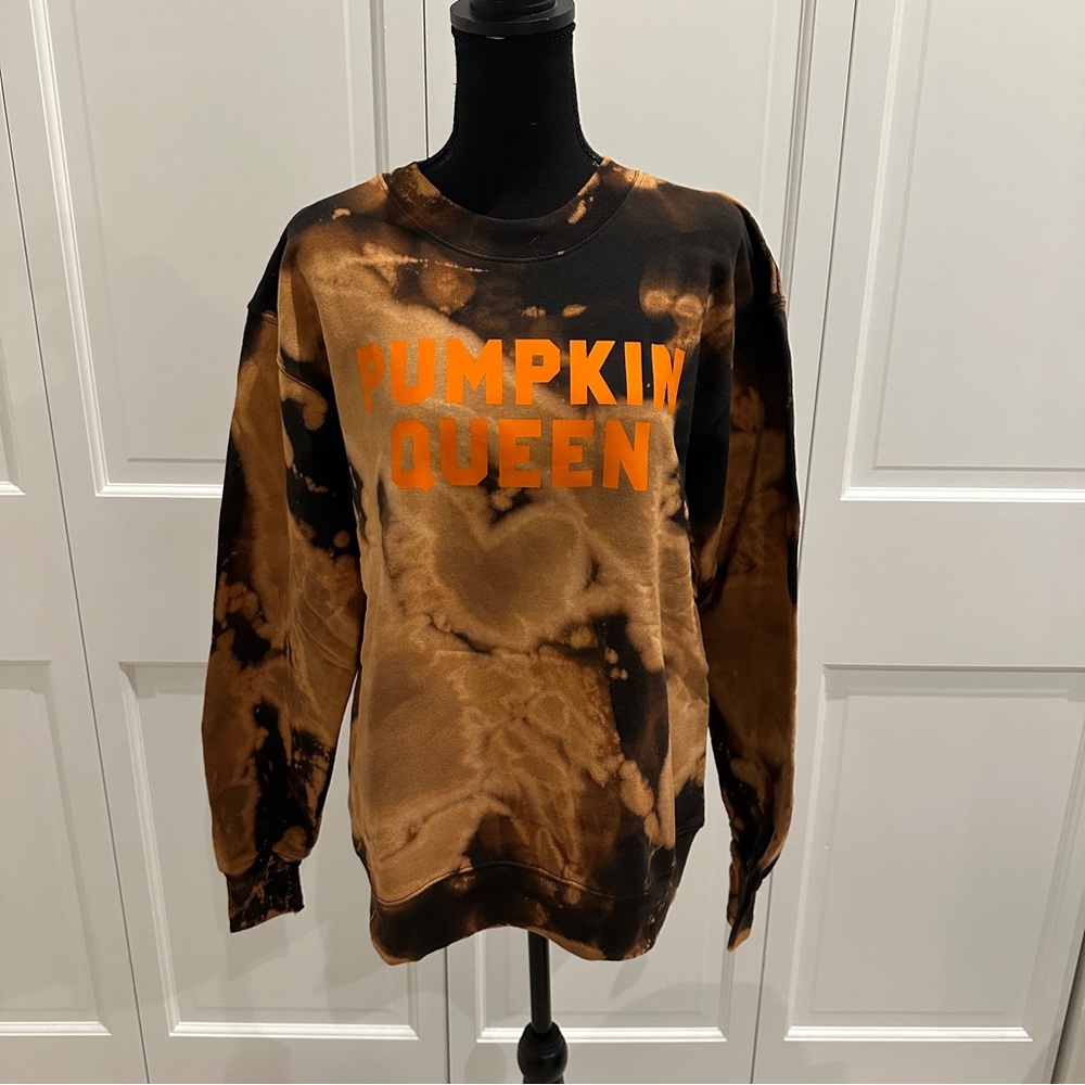 Pumpkin Queen Tie-Dye Sweater